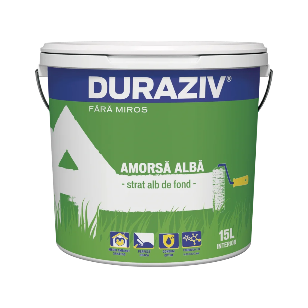 DURAZIV Fără Miros Amorsă Albă cu Kauciuc®