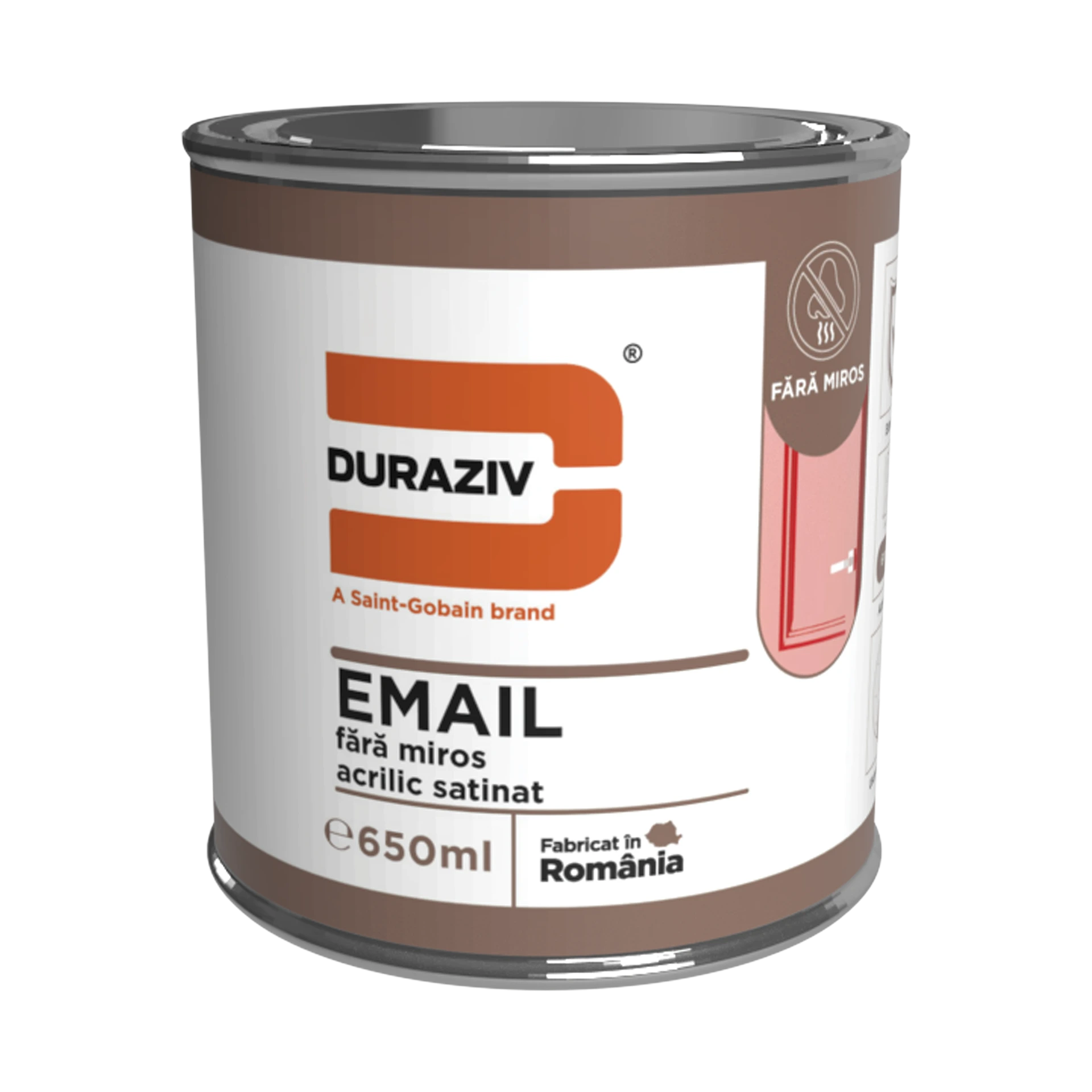 DURAZIV Fără Miros – Email acrilic satinat pentru interior şi exterior
